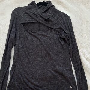 Dark Gray Long Sleeve Top